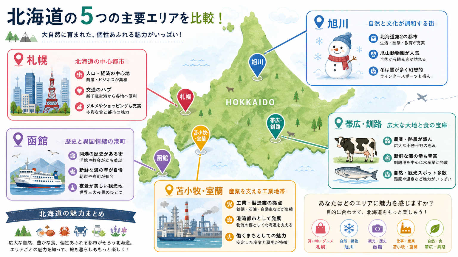 北海道の地域別オフィス移転事情